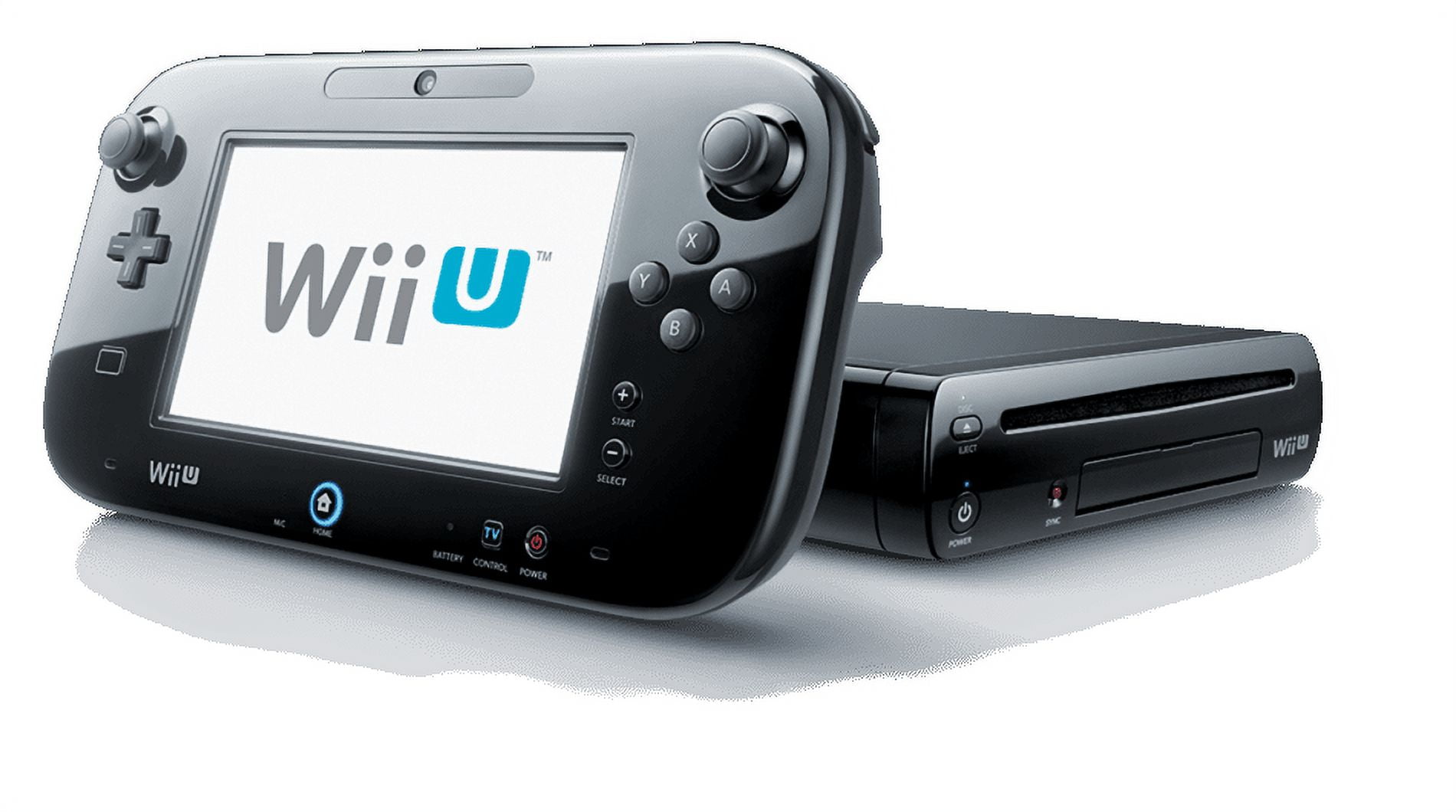 Restored Nintendo Wii U WiiU Black Console 32GB Deluxe Gamepad