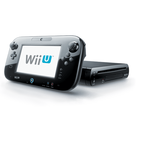 Restored Nintendo Wii U WiiU Black Console 32GB Deluxe Gamepad Cables Sensor Bar (Refurbished)