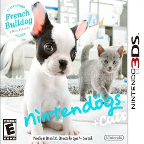 Restored Nintendogs + Cats: French Bulldog & New Friends (Nintendo 3DS, 2011) (Refurbished)