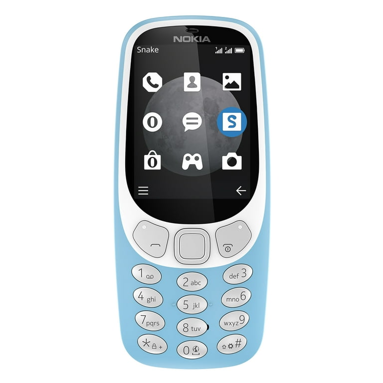 Nokia 3310 Navy blue Unlocked 2G GSM 900/1800 Mobile Phone - with Snake II  Game