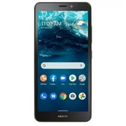 Restored Nokia TFNKN152DC3PWP C100 5.45" 32GB 3GB RAM Blue LTE Prepaid TracFone Smartphone (Refurbished)