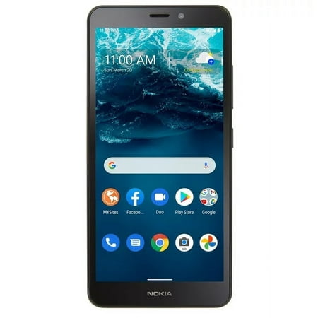 Restored Nokia TFNKN152DC3PWP C100 5.45" 32GB 3GB RAM Blue LTE Prepaid TracFone Smartphone (Refurbished)