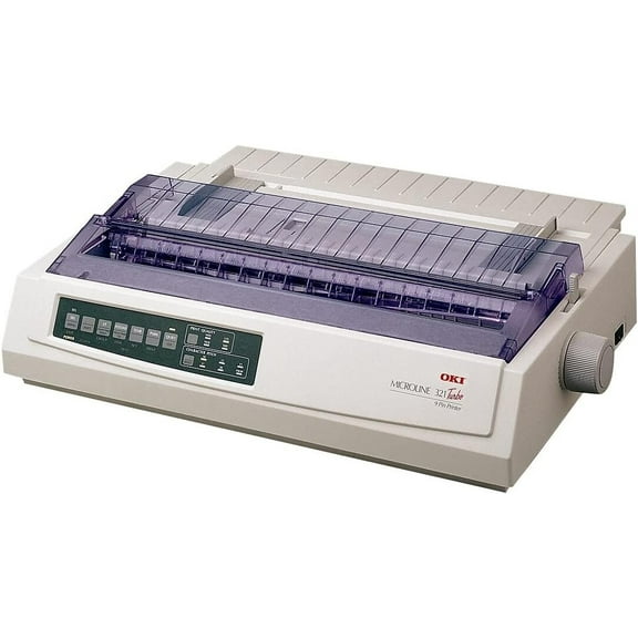Restored OKI MICROLINE 320 Turbo Monochrome Dot Matrix Printer – High-Speed, Reliable Impact Printing P/N: 62411601