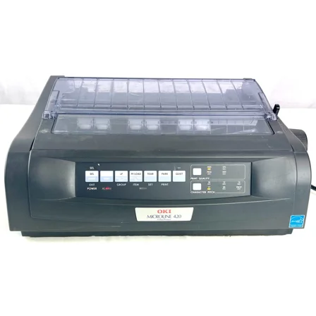 Restored OKI Microline 420 Parallel 9-Pin Dot Matrix Printer High-Speed Industrial Impact Printing P/N D22900A