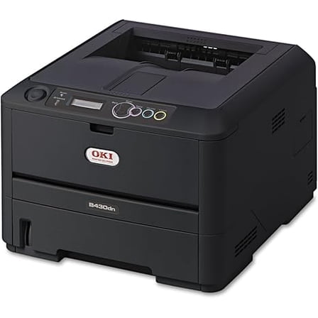 Restored Oki Data B430dn Monochrome Laser Printer – Duplex Printing, High-Speed 40 ppm, Network & USB Connectivity P/N: 91643003