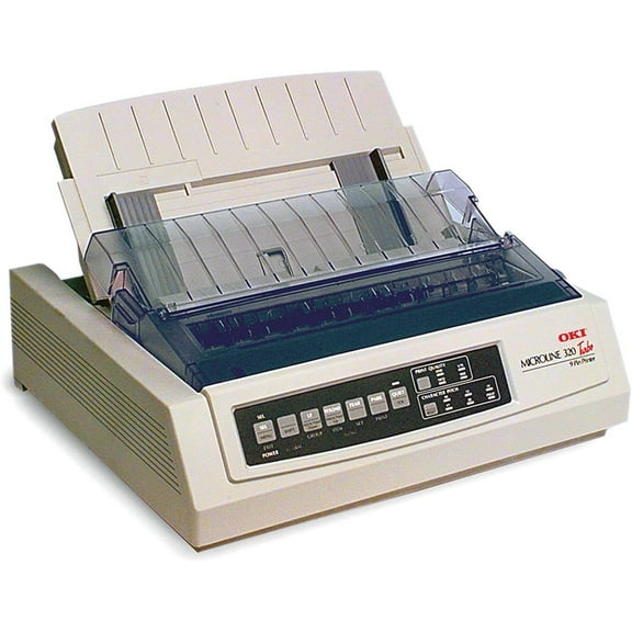 Restored Oki MICROLINE 320 Turbo-D Dot Matrix Printer (62412901) – High-Speed 9-Pin, 240 x 216 dpi, USB & Parallel Connectivity, 435 cps, 6-Part Form Support