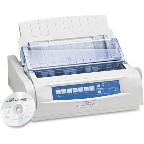 Restored Oki Microline 420 Dot Matrix Printer – High-Speed Impact Printing, Narrow Carriage P/N: 62418701