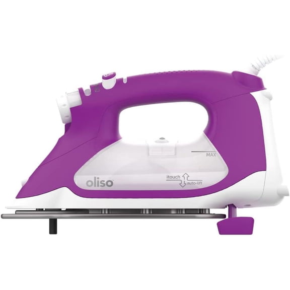 Restored Oliso Smart Iron, TG1600PRO+, Ceramic Plate - Orchid (Refurbished)