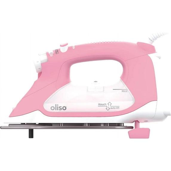 Restored Oliso Smart Iron, TG1600PRO+, Ceramic Plate - Pink (Refurbished)