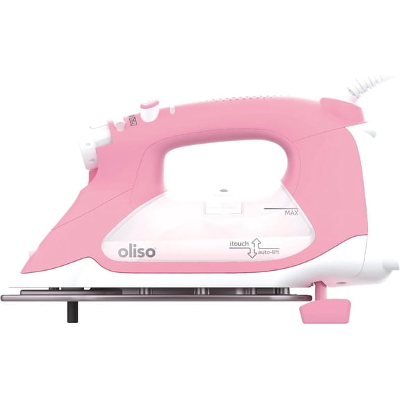 Restored Oliso Smart Iron, TG1600PRO+, Ceramic Plate - Pink (Refurbished)