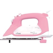 Oliso TG1600 Pro Plus 1800 Watt SmartIron with Auto Lift - for Clothes, Sewing, Quilting and Crafting Ironing | Diamond Ceramic-Flow Soleplate Steam Iron, Pink