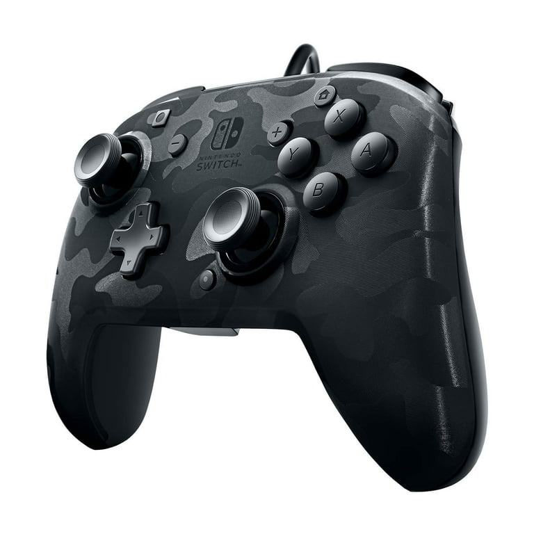 Restored PDP Gaming Wired Pro Controller Faceplate Black Camo