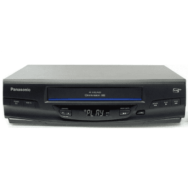 Restored Panasonic PV-V4020 4-Head VCR Player - w/ Original Remote, Manual, A/V Cables & HDMI Converter (Refurbished)