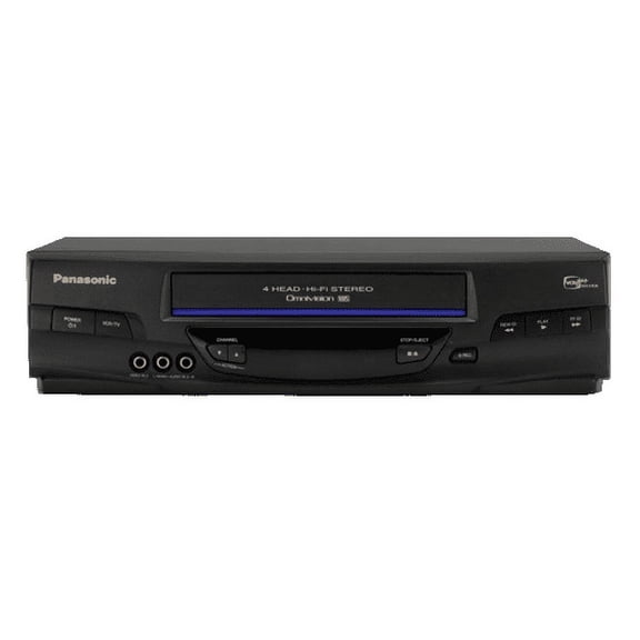 Restored Panasonic PV-V4540 4-Head Hi-Fi VCR w/ Original Remote, Manual, A/V Cables, & HDMI Converter (Good)