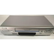 Restored Panasonic PV-V4603S 4-Head Hi-Fi VCR w/ Original Remote, Manual, A/V Cables, HDMI Converter