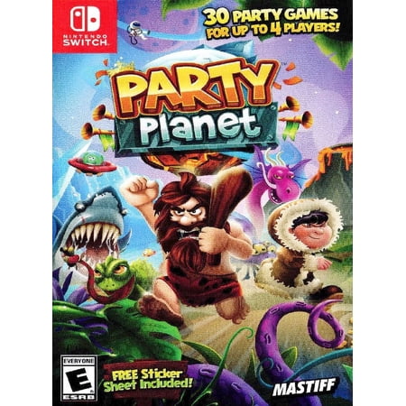 Restored Party Planet (Nintendo Switch, 2018) Mini Games (Refurbished)