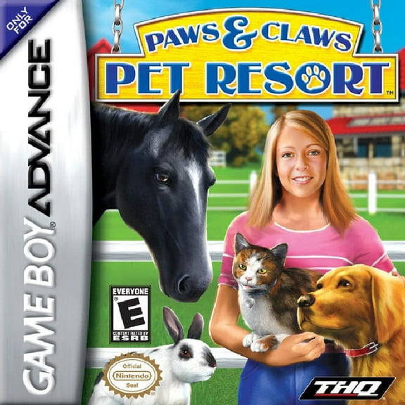 Restored Paws & Claws: Pet Resort, Paws & Claws, Physical/Nintendo, Simulation, Parental Controls, by THQ, Game Boy Advance