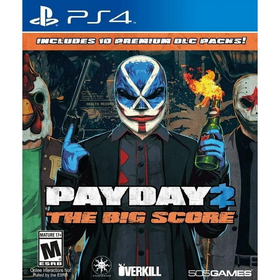 Restored Payday 2: The Big Score (Sony Playstation 4, 2016) Shooter Game (Refurbished)