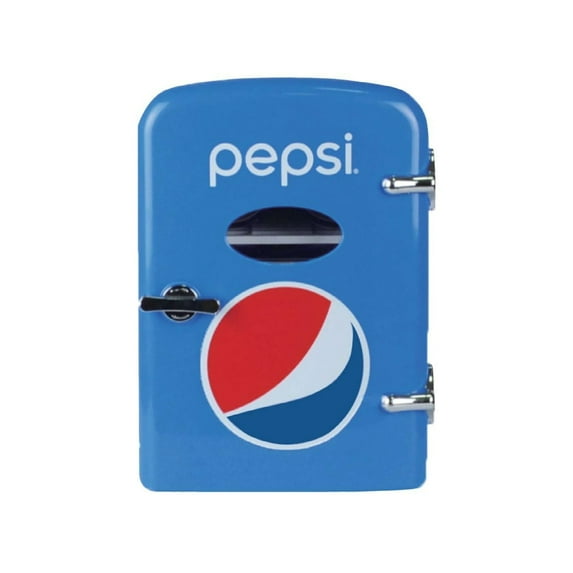 Restored Pepsi Portable 6-Can Mini Fridge MIS133PEP Blue - (Refurbished)