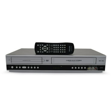 Restored Philips DVP3340V DVD/VCR 4 Head Player Combo with Remote, Manual, A/V Cables and HDMI Converter (Refurbished)