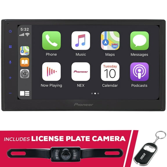 Restored Pioneer DMH-1770NEX 6.8" Multimedia Receiver with License Plate Camera (Refurbished)