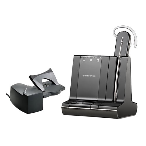 Restored Plantronics Savi W745 Mono Wireless Headset with HL 10