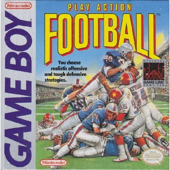 Restored Play Action Football (Nintendo Game Boy, 1990)
