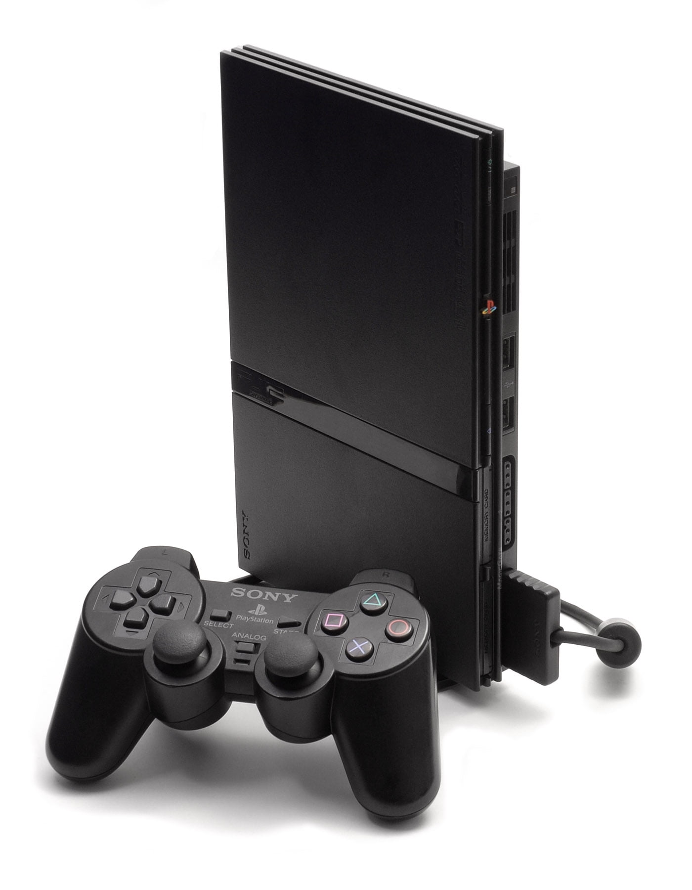 Restored PlayStation 2 Slim Console with Controller and 8MB Memory Card  (Refurbished)