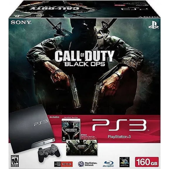 Restored PlayStation 3 160GB Call of Duty: Black Ops Bundle (Used/Pre-Owned) (Refurbished)