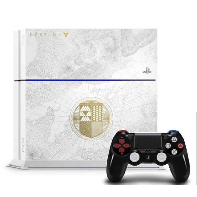 Restored PlayStation 4 500GB White Destiny Console CUH1215A with Sony DualShock 4 Wireless