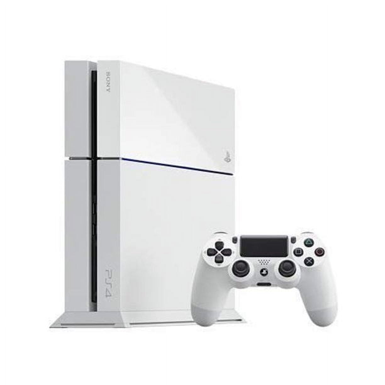 Restored PlayStation 4 Console Glacier White 500GB PS4-CUH-1105AB02/W  (Refurbished)