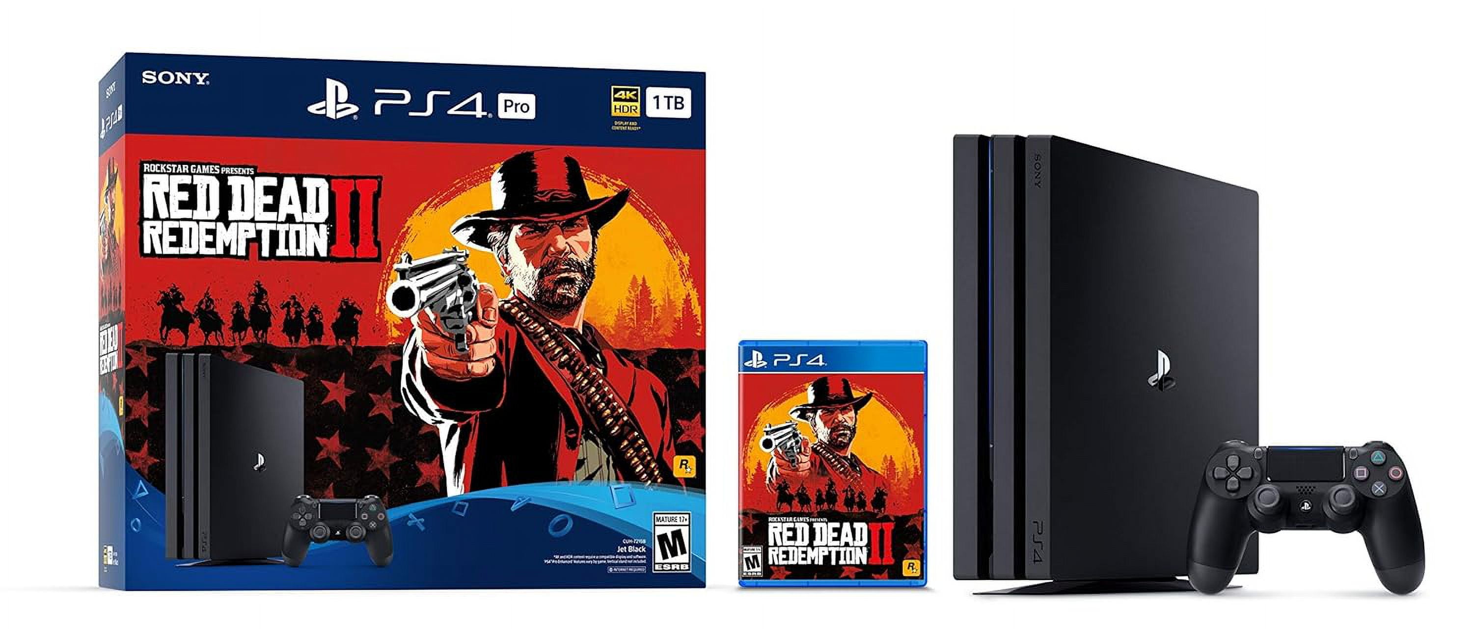 Restored PlayStation Pro 1TB Console Red Dead Redemption