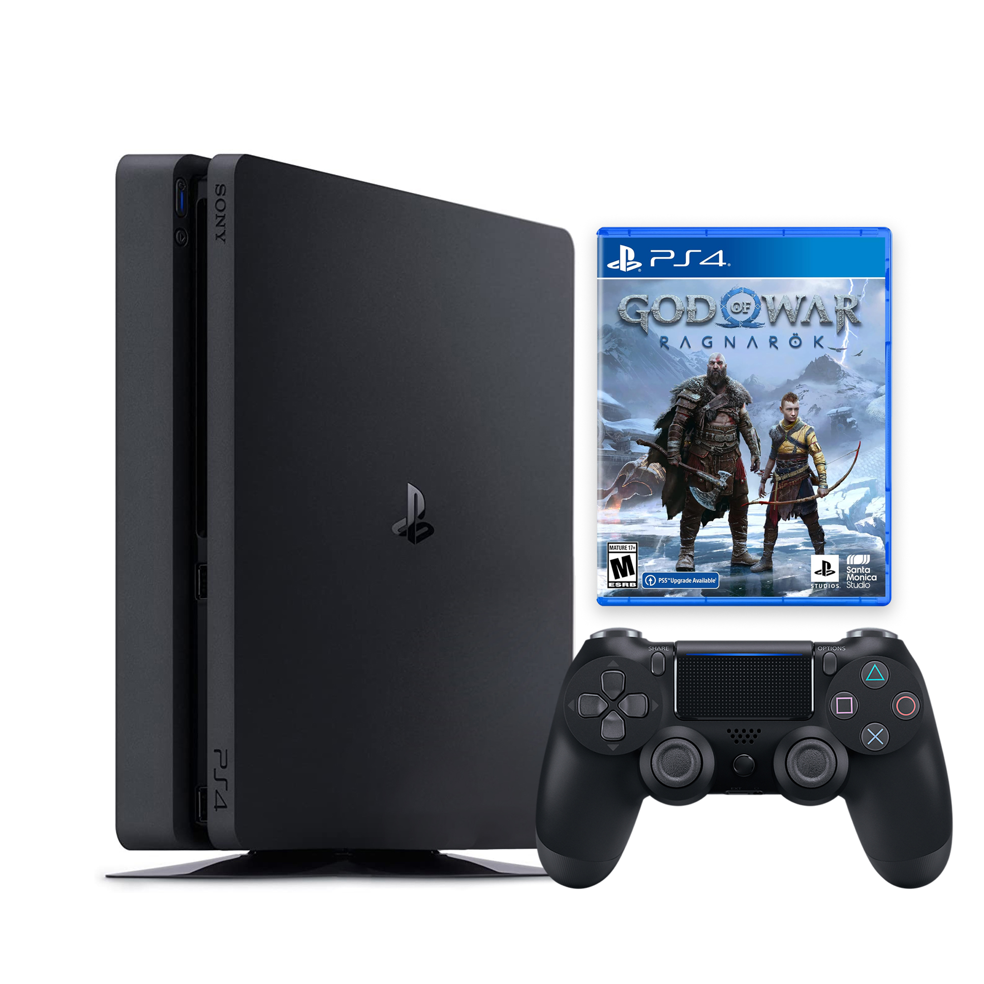 Restored PlayStation 4 Slim 500GB Console with Aftermarket Black ...