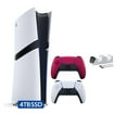 thumbnail image 1 of Restored PlayStation 5 Pro 4TB SSD Digital Console with Two Controllers, White and Cosmic Red DualSense and Mytrix Dual Controller Charger - Flagship PS5 Pro Console (Refurbished), 1 of 9