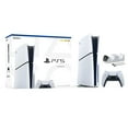 thumbnail image 1 of Restored PlayStation 5 Slim Disc Edition Console, Controller and Mytrix Controller Charger - White, Slim PS5 1TB PCIe SSD Gaming Console (Refurbished), 1 of 7