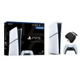 thumbnail image 1 of Restored PlayStation 5 Slim Upgraded 2TB Digital Edition Console, Controller and Mytrix Controller Case - White, Slim PS5 2TB PCIe SSD Gaming Console (Refurbished), 1 of 7
