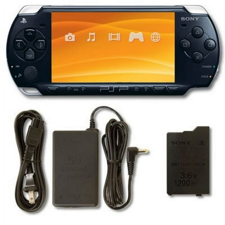 Sony PlayStation Portable PSP Slim 3000 Video Game Console Black +