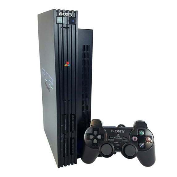 Restored Sony 1 PlayStation 2 FAT Video Game Console with 8MB Memory Card, Black Multipack Quantity 1 Pack