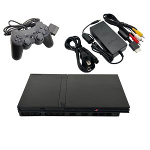Consola de videojuegos PlayStation 2 Slim restaurada con almacenamiento de 8 MB, negra, 1, 1 paquete