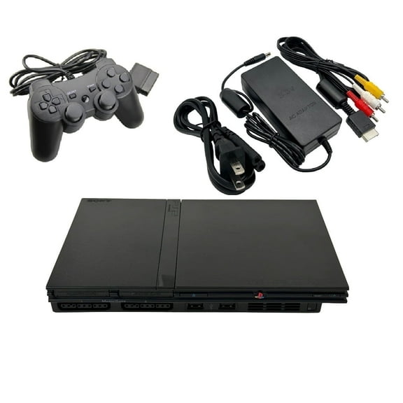Restored Playstation 2 PS2 Console Slim Game Console, Reshelled (Refurbished)