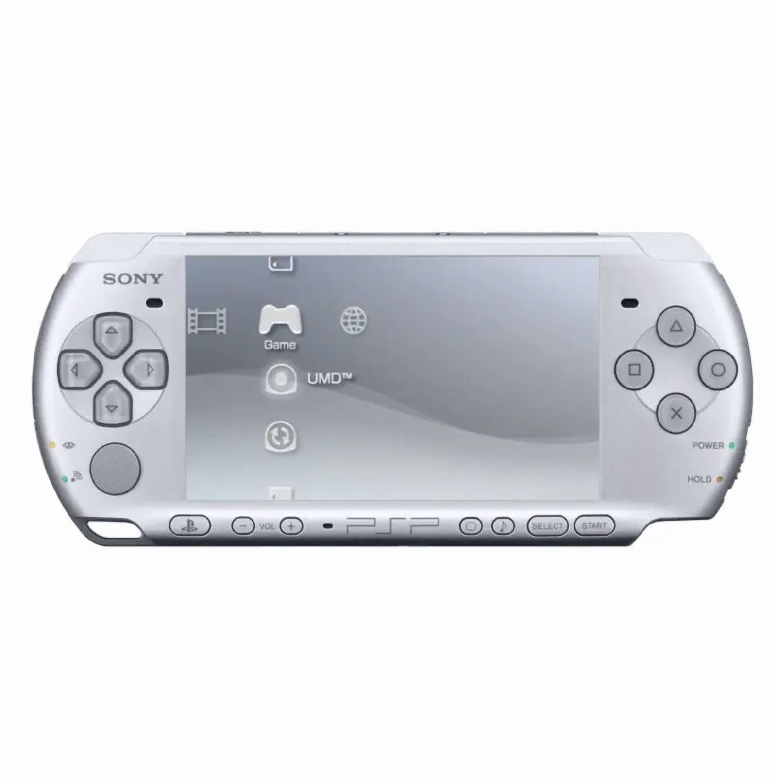 PlayStation PSP 3000 Gaming Console, Silver, Handheld, Wi-Fi
