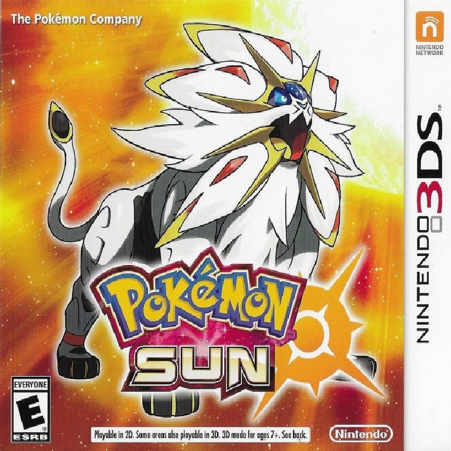 Pokemon Sun (Nintendo 3DS, 2016) RPG Game, Physical/Nintendo 3DS, Action, Adventure, Role-Playing Game, Parental Controls