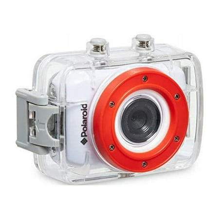 Restored Polaroid XS7HD 5MP Waterproof Sports Action Camera with LCD Touch Screen, White (Refurbished)