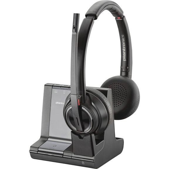 Restored Poly PLNW8220M Savi Wireless Headset System, 1, Black (Refurbished)