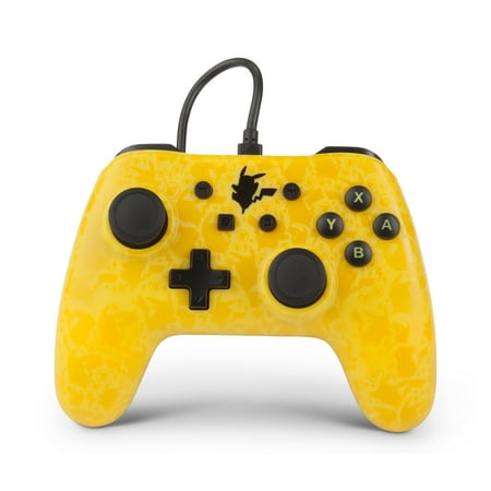 Restored PowerA Wired Controller for Nintendo Switch - Pokémon: Pikachu Silhouette (Refurbished)