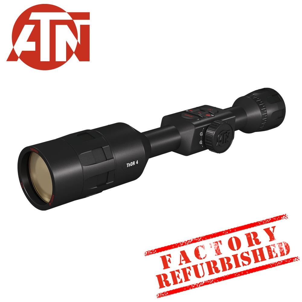 Restored Premium ATN ThOR 4 7-28x, 384x288, Thermal Rifle Scope w/Ultra Sensitive Next Gen Sensor (Refurbished)
