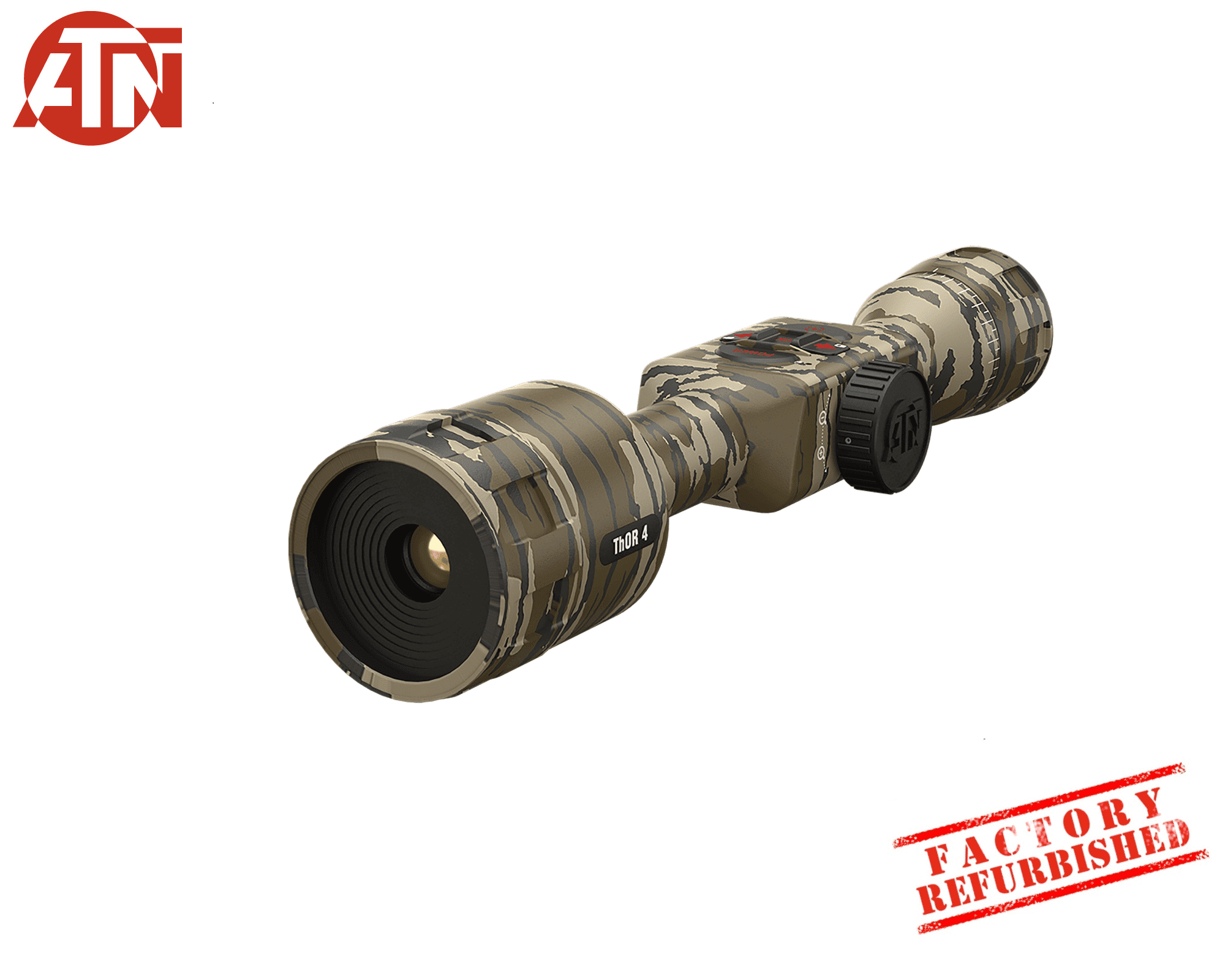 Restored Premium ATN Thor 4 640 1-10x Bottomland Thermal Rifle Scope (Refurbished)