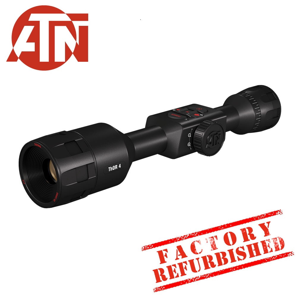 Restored Premium ATN Thor 4 640 1.5-15x, Smart HD Thermal Rifle Scope (Refurbished)