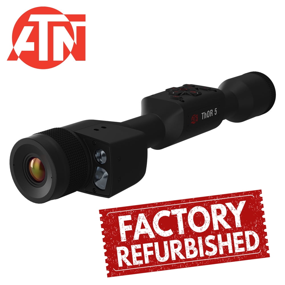 Restored Premium ATN Thor 5 LRF 2-16x, 640x480 12 micron, Samrt Thermal Scope with LRF (Refurbished)