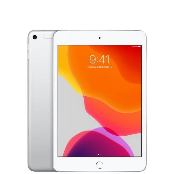 Restored Premium Apple iPad mini 5th Gen (2019) WiFi + Cellular Silver 64GB (Refurbished)